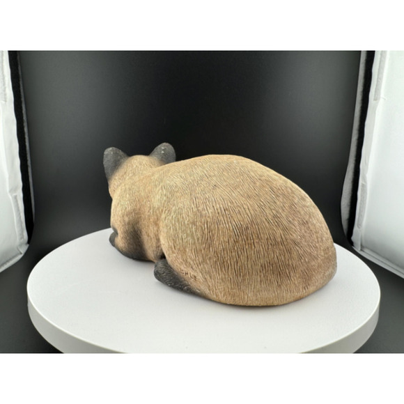 Vintage 1982 Sandcast Siamese Cat Figurine by Sandra Brue - Picture 5 of 10